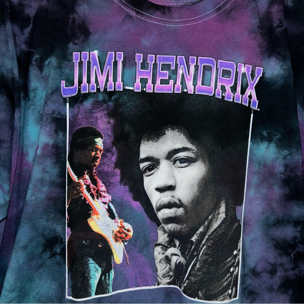 Jimi Hendrix Graphic Unisex Tie Dye Tee Shirt